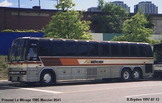 BUS/AUTOBUS: Prevost Le Mirage 1985 Mercier