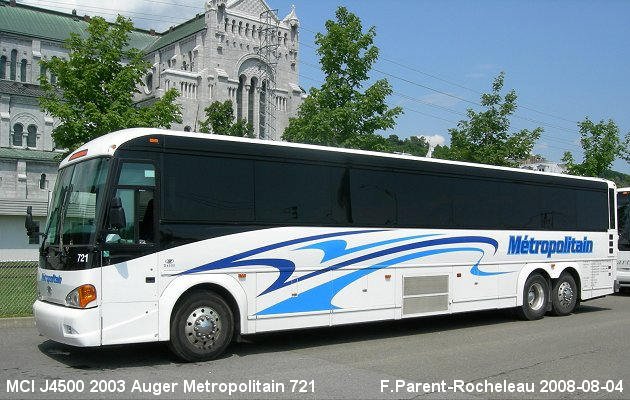 BUS/AUTOBUS: MCI J4500 2003 Auger Metropolitain