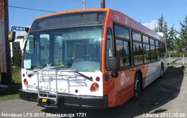 BUS/AUTOBUS: Novabus LFS 2017 Mississauga Transit