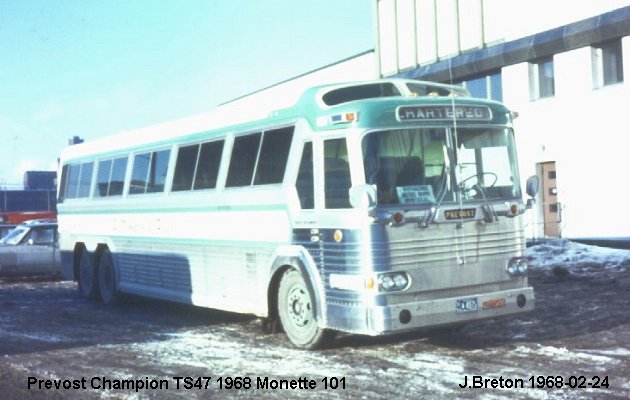 BUS/AUTOBUS: Prevost Champion 1978 Monette