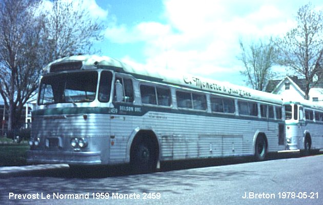 BUS/AUTOBUS: Prevost Le Normand 1959 Monette