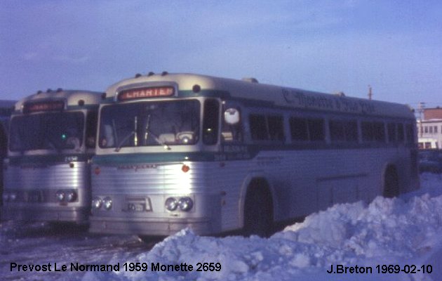 BUS/AUTOBUS: Prevost Le Normand 1959 Monette