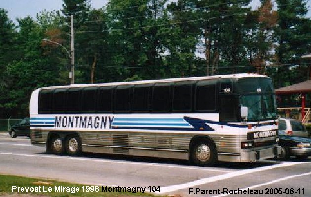 BUS/AUTOBUS: Prevost Mirage 1998 Montmagny