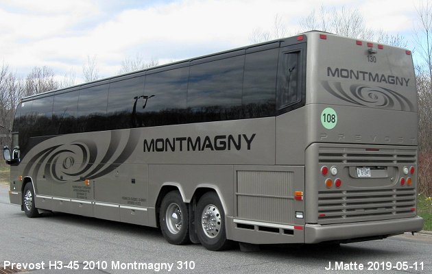 BUS/AUTOBUS: Prevost H3-45 2010 Montmagny