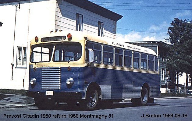 BUS/AUTOBUS: Prevost Citadin 28 1950 Montmagny