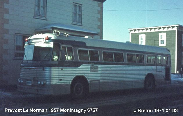 BUS/AUTOBUS: Prevost Le Normand 1957 Montmagny