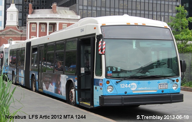 BUS/AUTOBUS: Novabus LFS 60102 2012 New-York MTA