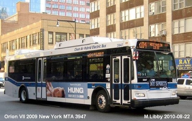 BUS/AUTOBUS: Orion VII 2009 New York MTA