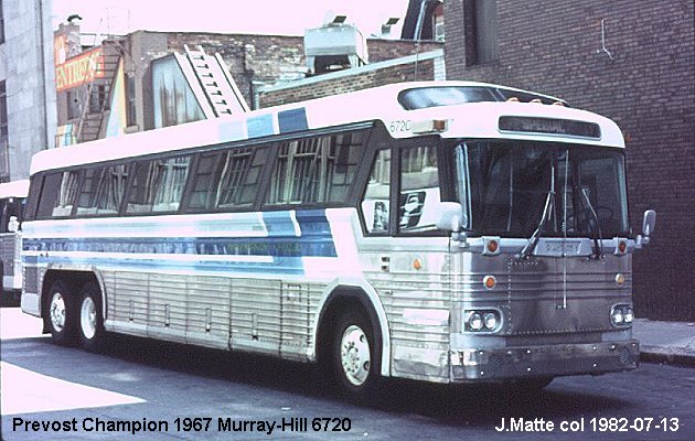 BUS/AUTOBUS: Prevost Champion 1967 Murray Hill