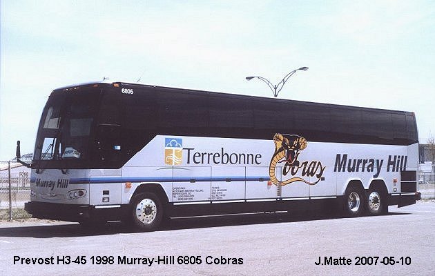 BUS/AUTOBUS: Prevost H3-45 1998 Murray Hill