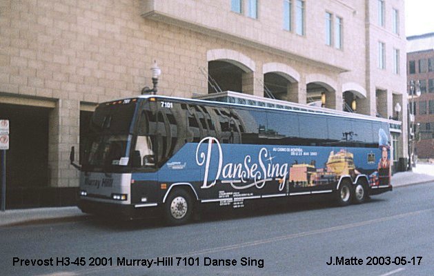 BUS/AUTOBUS: Prevost H3-45 2001 Murray Hill