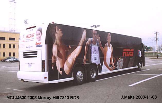 BUS/AUTOBUS: MCI J4500 2003 Murray Hill