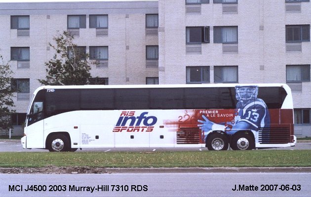 BUS/AUTOBUS: MCI J4500 2003 Murray Hill