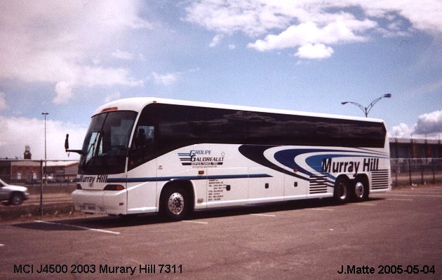 BUS/AUTOBUS: MCI J4500 2003 Murray Hill