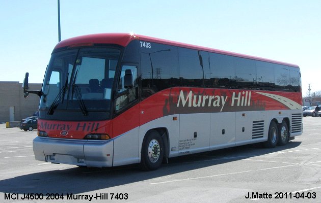 BUS/AUTOBUS: MCI J4500 2004 Murray-Hill