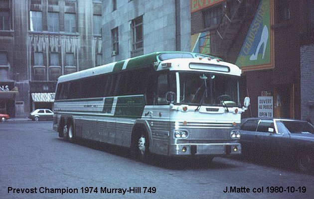 BUS/AUTOBUS: Prevost Champion 1974 Murray Hill