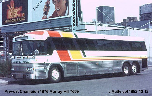 BUS/AUTOBUS: Prevost Champion 1975 Murray Hill