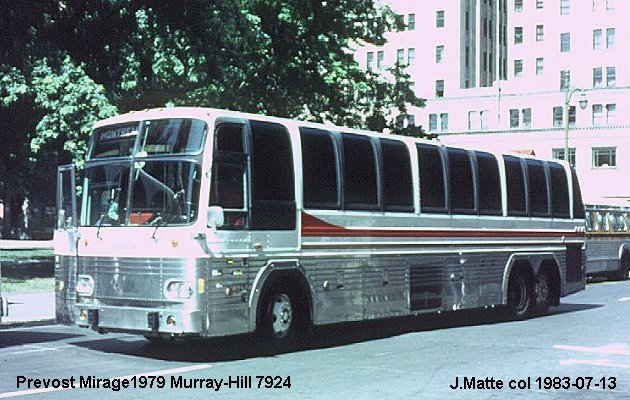 BUS/AUTOBUS: Prevost Le Mirage 1979 Murray Hill