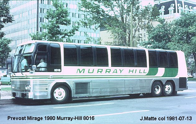 BUS/AUTOBUS: Prevost Le Mirage 1980 Murray Hill