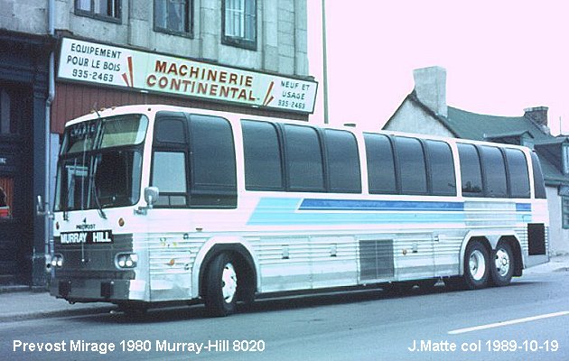 BUS/AUTOBUS: Prevost Le Mirage 1980 Murray Hill