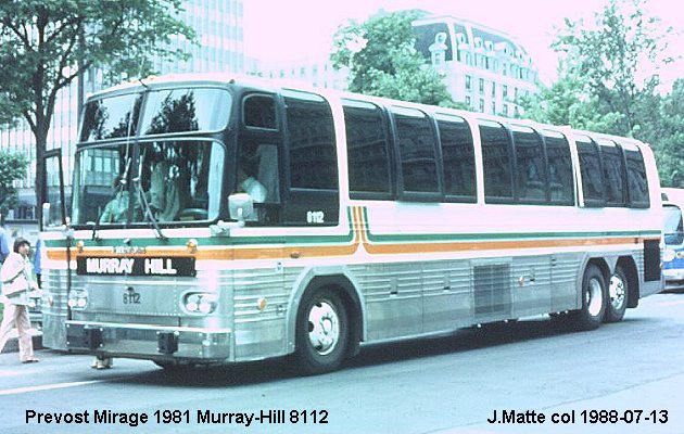 BUS/AUTOBUS: Prevost Le Mirage 1981 Murray Hill