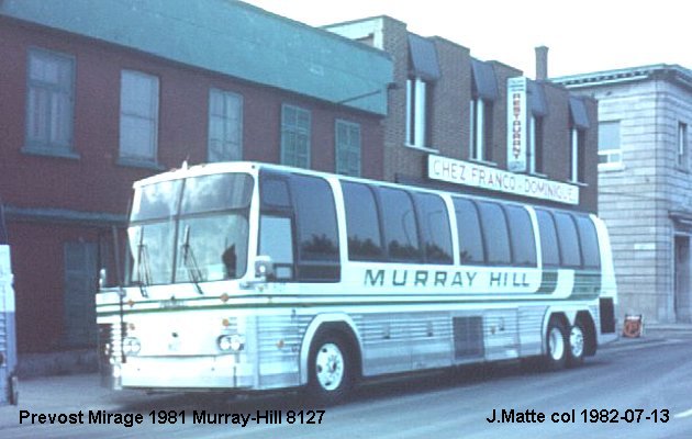 BUS/AUTOBUS: Prevost Le Mirage 1981 Murray Hill