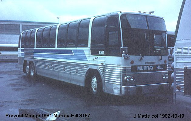 BUS/AUTOBUS: Prevost Le Mirage 1981 Murray Hill