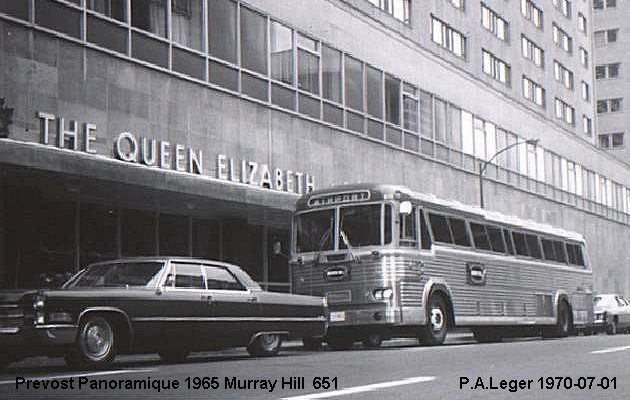 BUS/AUTOBUS: Prevost Panoramique 1965 Murray Hill