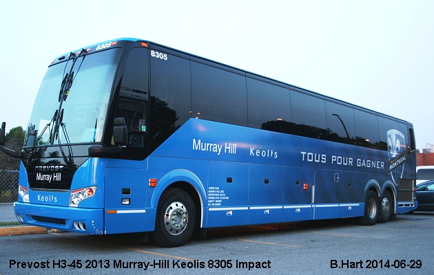 BUS/AUTOBUS: Prevost H3-45 2013 Murray-Hill Keolis