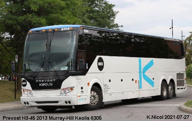 BUS/AUTOBUS: Prevost H3-45 2013 Murray-Hill Keolis