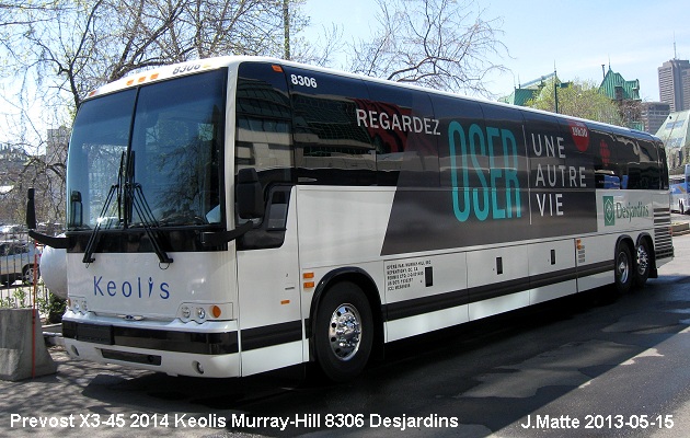 BUS/AUTOBUS: Prevost X3-45 2014 Murray Hill