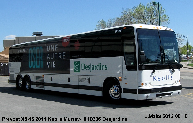 BUS/AUTOBUS: Prevost X3-45 2014 Keolis-Murray Hill