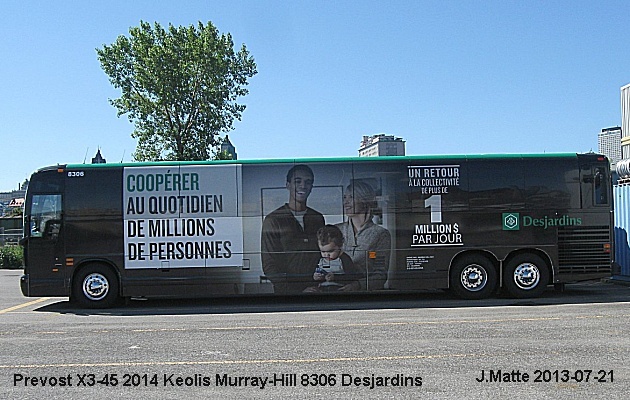 BUS/AUTOBUS: Prevost X3-45 2014 Keolis-Murray Hill