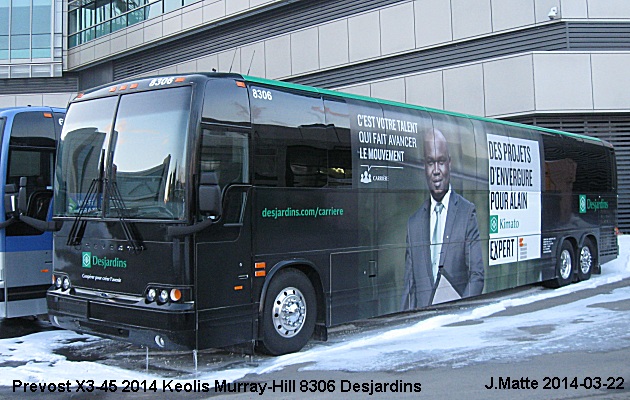 BUS/AUTOBUS: Prevost X3-45 2014 Keolis-Murray Hill