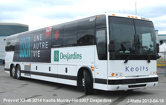 BUS/AUTOBUS: Prevost X3-45 2013 Keolis Murray-Hill