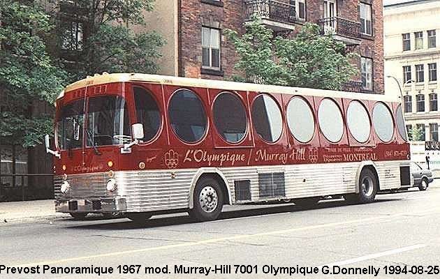 BUS/AUTOBUS: Prevost Panoramique 1967 Murray-Hill