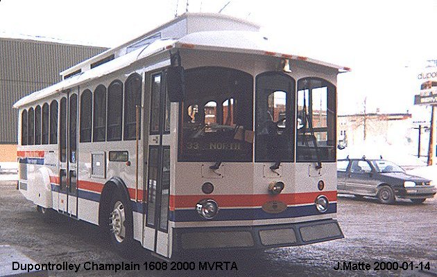 BUS/AUTOBUS: Dupontrolley Champlain 1608 2000 Merimac Valley Transit