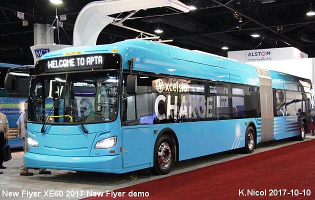 BUS/AUTOBUS: New Flyer XE60 2017 New Flyer