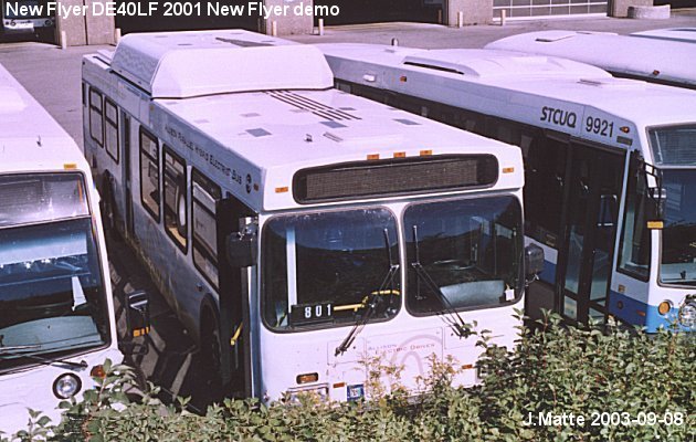 BUS/AUTOBUS: New Flyer DE40LF 2001 New Flyer