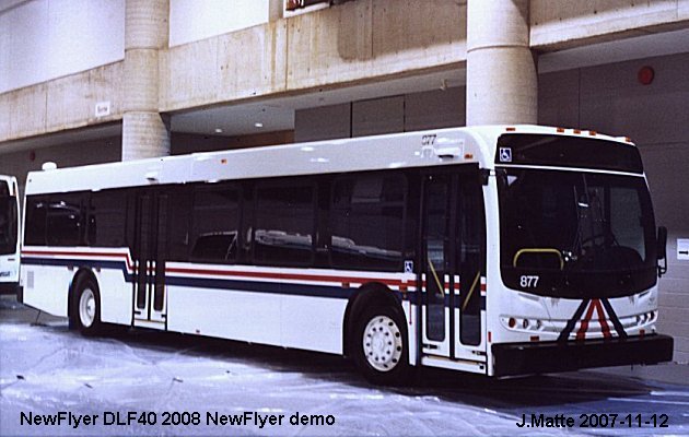 BUS/AUTOBUS: New Flyer DLF40 2008 New Flyer