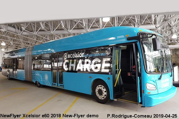 BUS/AUTOBUS: New Flyer Xcelsior e60 2018 New Flyer