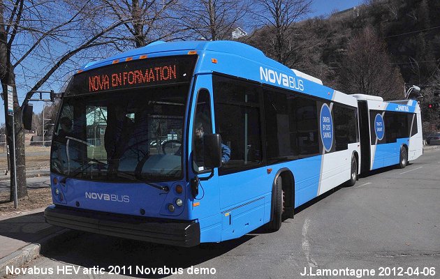 BUS/AUTOBUS: Novabus HEV artic 2012 Novabus