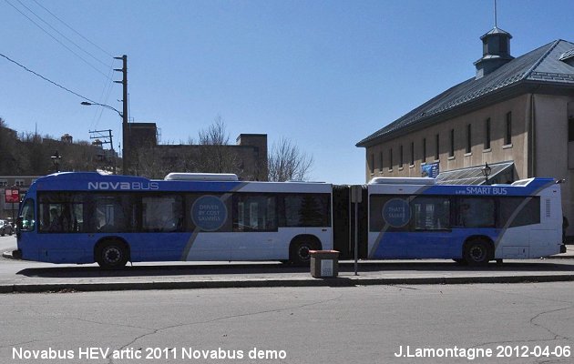 BUS/AUTOBUS: Novabus HEV artic 2012 Novabus