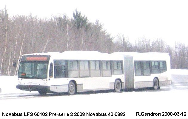 BUS/AUTOBUS: Novabus 60102N 2008 Novabus