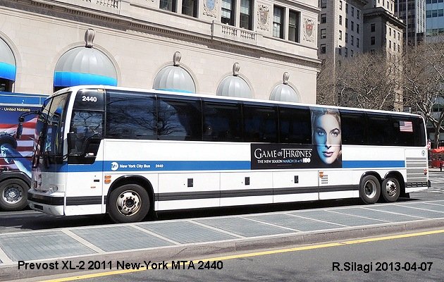 BUS/AUTOBUS: Prevost X3-45 2010 New-York MTA