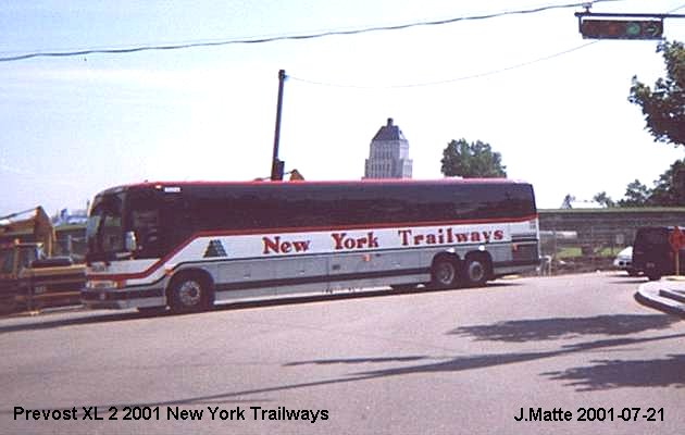 BUS/AUTOBUS: Prevost XL-2 2001 New York Trailways