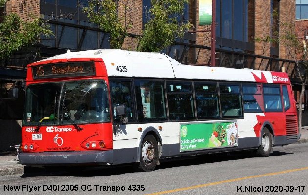 BUS/AUTOBUS: New Flyer D40i 2005 OC Transpo