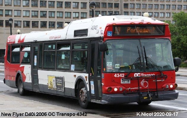 BUS/AUTOBUS: New Flyer D40i 2006 OC Transpo