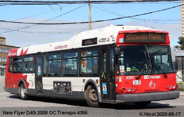 BUS/AUTOBUS: New Flyer D40i 2006 OC Transpo