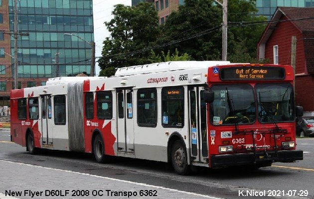 BUS/AUTOBUS: New Flyer D60LF 2008 OC Transpo